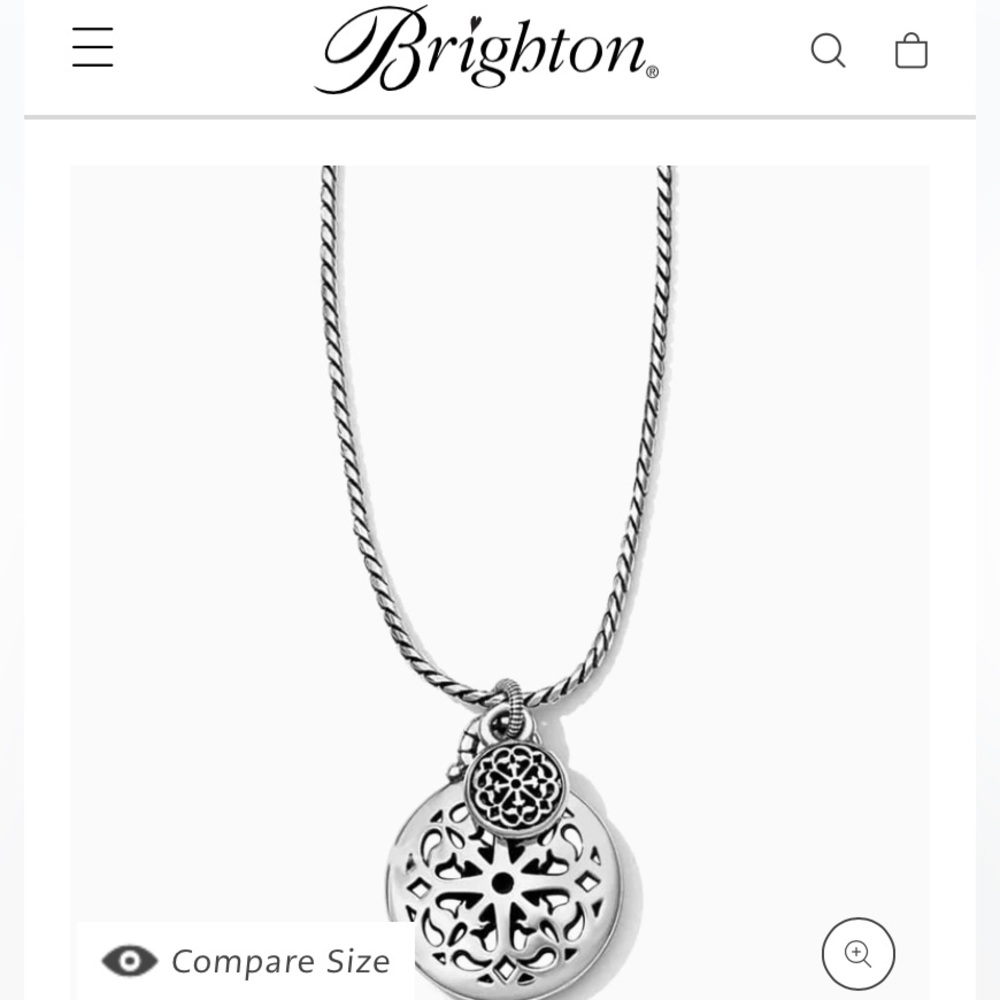 Brighton’s Silver Ferrara Petite dual Pendant Necklace - Picture 1 of 6